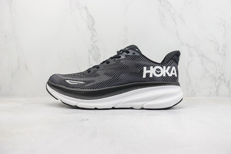 Hoka One One Clifton 9 "Black/White" фото № 2