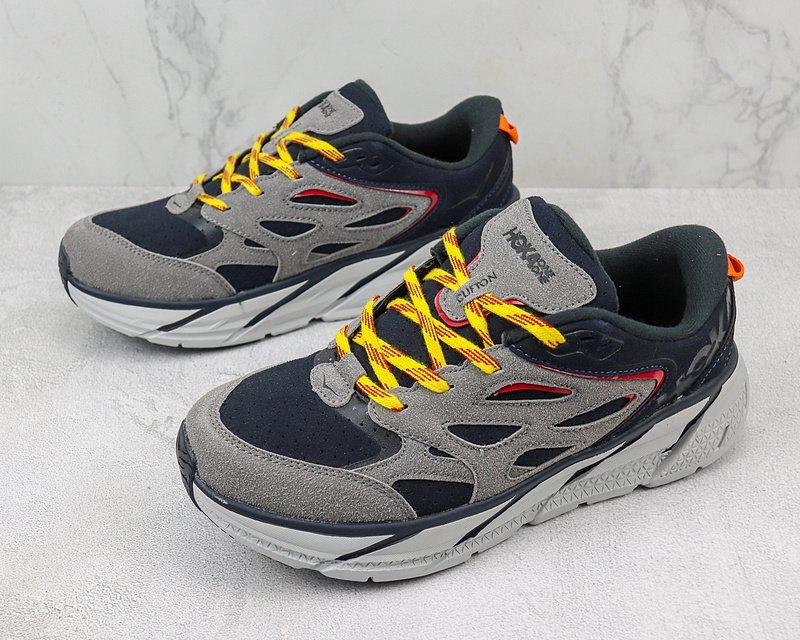 Hoka One One Clifton L "Grey/Navy Blue" фото № 5