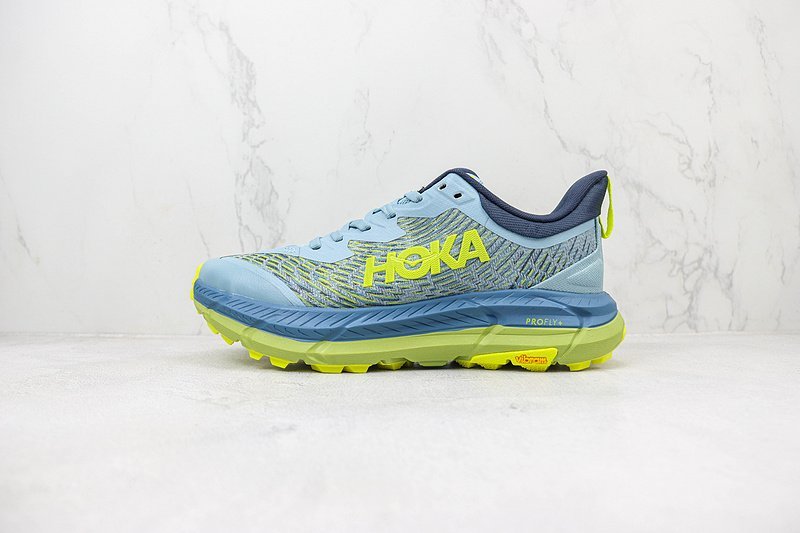 Hoka One One Mafate Speed 4 Low "Sky Blue/Volt Yellow" фото № 2