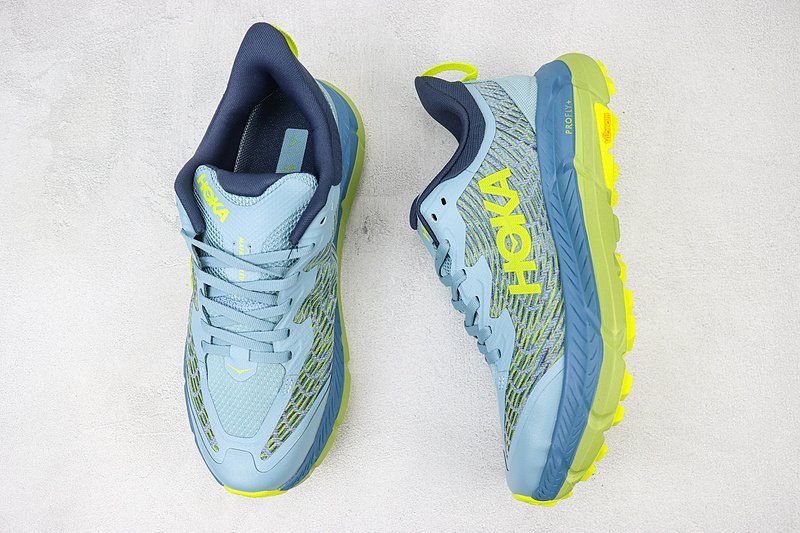 Hoka One One Mafate Speed 4 Low "Sky Blue/Volt Yellow" фото № 6