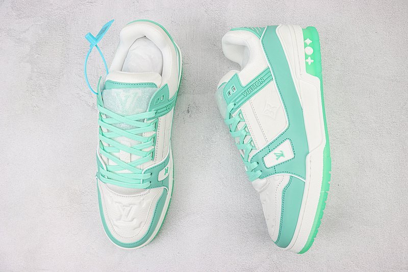 Louis Vuitton LV Trainer 2021 Low "Teal" фото № 6