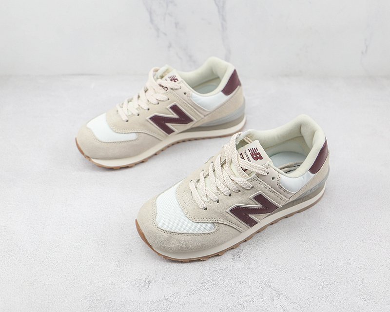 New Balance 574 "Moonbeam Burgundy" фото № 5