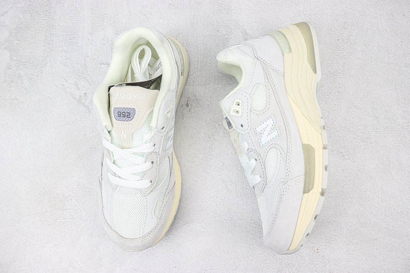 New Balance 992 "White/Silver/Cream" фото № 6