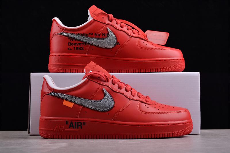 Off-White x Nike Air Force 1 "Red Lightning" фото № 8
