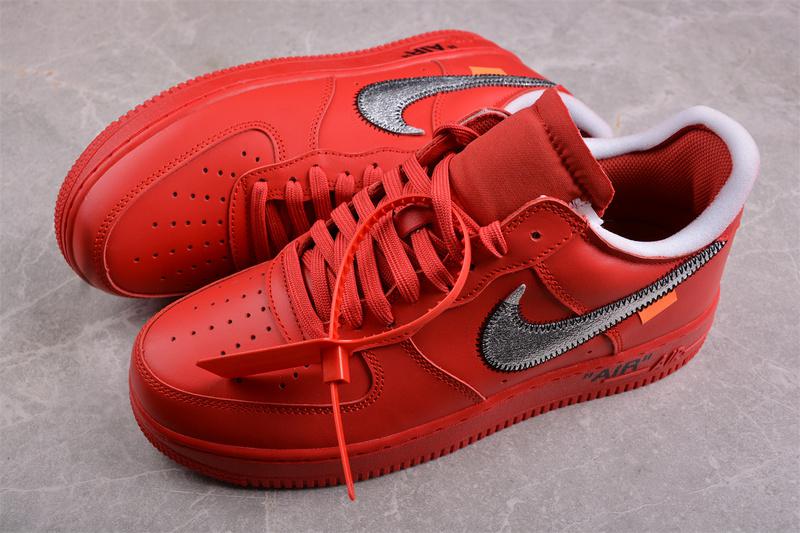 Off-White x Nike Air Force 1 "Red Lightning" фото № 2