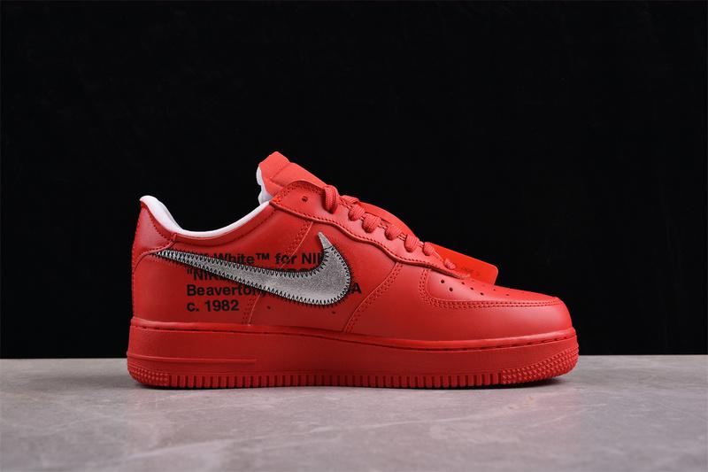 Off-White x Nike Air Force 1 "Red Lightning" фото № 7