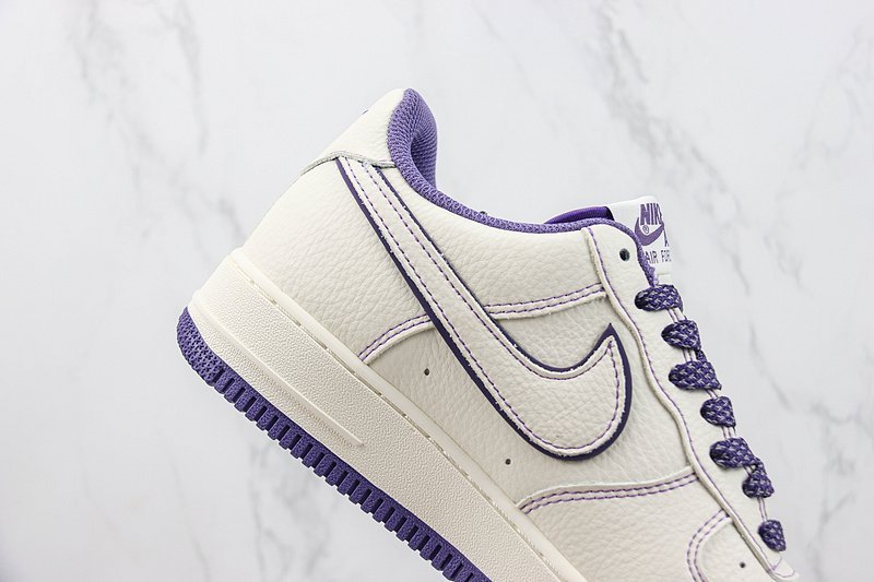 Stussy x Nike Air Force 1 Low "White/Dark Purple" фото № 3