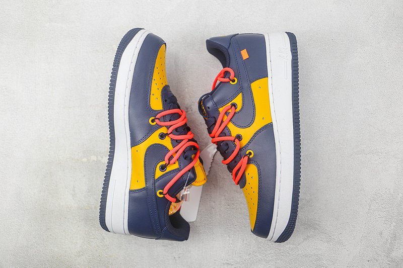 Nike Air Force 1 Low "Yellow and Blue Strap Deconstructed" фото № 7