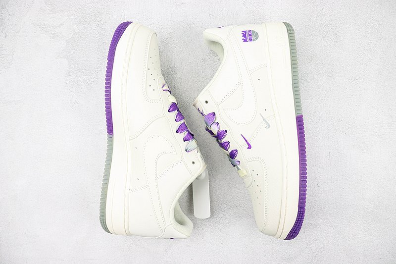Sacramento Kings x Nike Air Force 1 Low "White/Purple/Grey" фото № 7