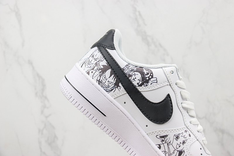 One Piece x Nike Air Force 1 Low "White/Black" фото № 3