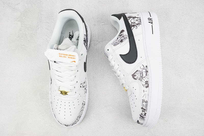 One Piece x Nike Air Force 1 Low "White/Black" фото № 6