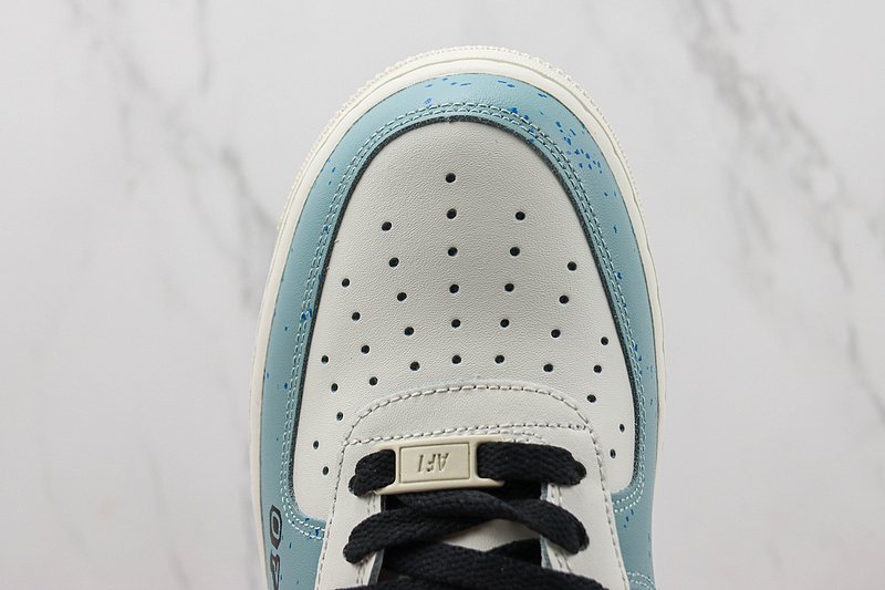 Nike Air Force 1 Low "Blue/Black/Cream White" фото № 4