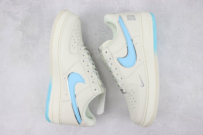 Undefeated x Nike Air Force 1 Low "White/Shy Blue/Sliver" фото № 6
