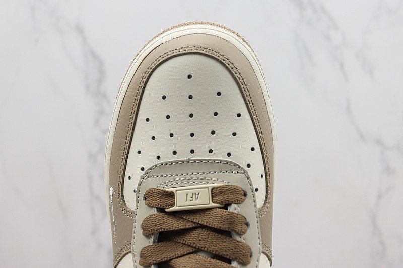 Nike Air Force 1 Low "Mocha Brown/Sail White/Swoosh" фото № 4