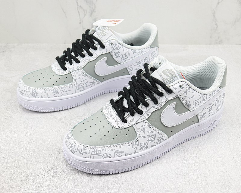 Nike Air Force 1 Low "Grey/Hundred Names" фото № 5