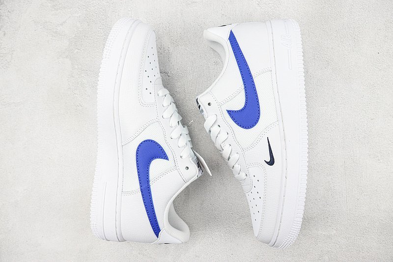 Nike Air Force 1 Low GS "White/Royal" фото № 6