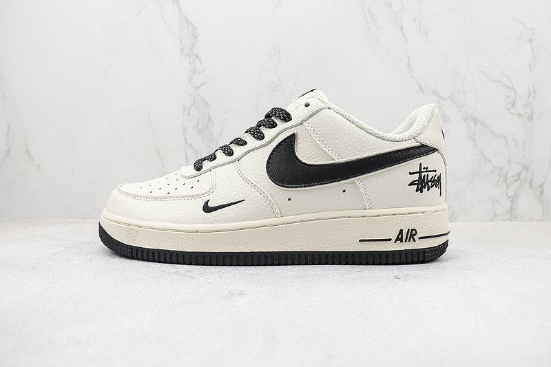 Stussy x Nike Air Force 1 Low "Beige/Black" фото № 2