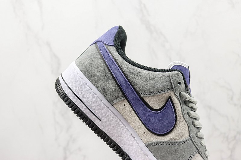 Nike Air Force 1 Low "Suede Grey/Purple/White/Black" фото № 3