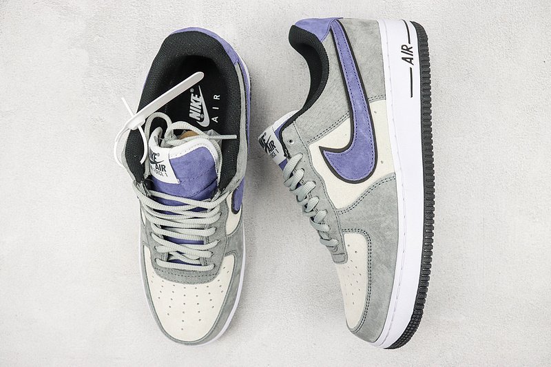Nike Air Force 1 Low "Suede Grey/Purple/White/Black" фото № 6
