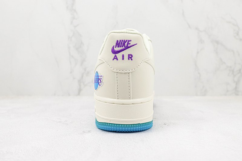 Nike Air Force 1 Low "Los Angeles Lakers/Beige/Purple" фото № 9