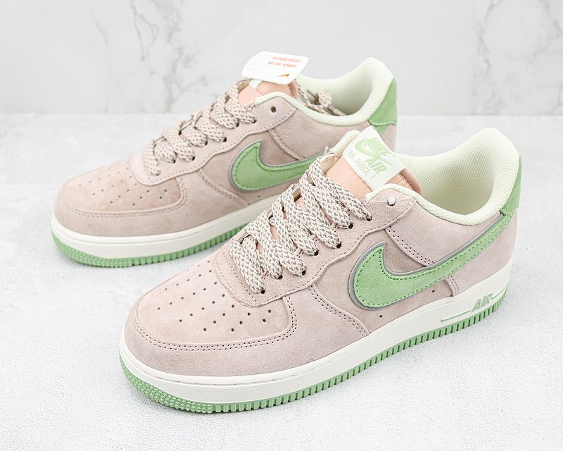 Akira x Nike Air Force 1 Low "Suede Pink/Green/White" фото № 5