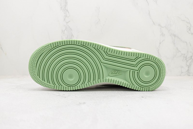 Akira x Nike Air Force 1 Low "Suede Pink/Green/White" фото № 8