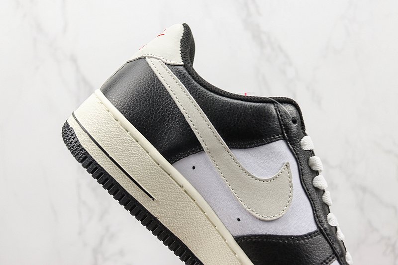 Nike Air Force 1 07 Low "Beige/White/Black/Red" фото № 3