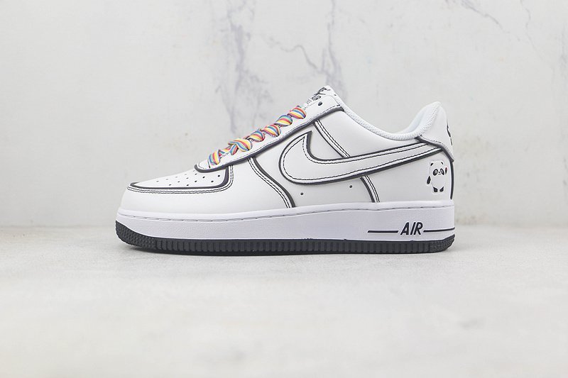 Nike Air Force 1 Low "Panda White/Black/Multi" фото № 2
