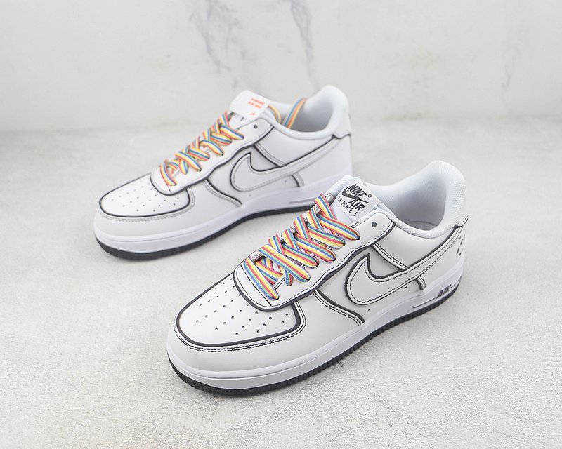 Nike Air Force 1 Low "Panda White/Black/Multi" фото № 5