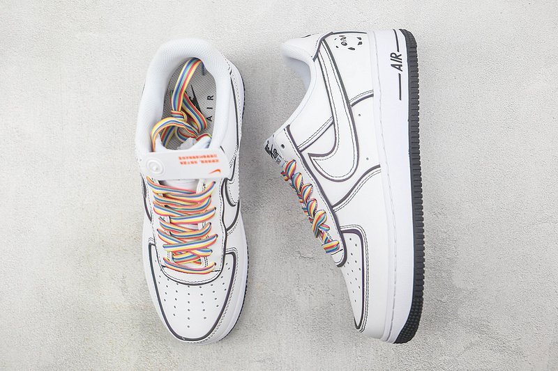 Nike Air Force 1 Low "Panda White/Black/Multi" фото № 6