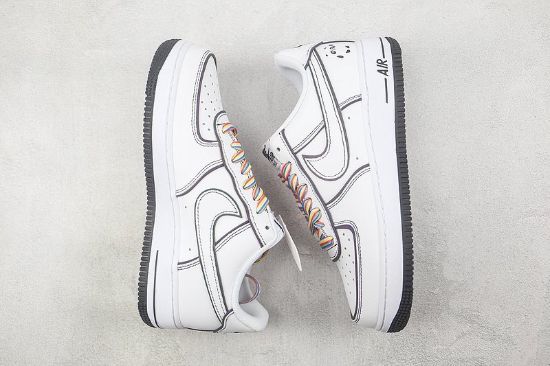 Nike Air Force 1 Low "Panda White/Black/Multi" фото № 7