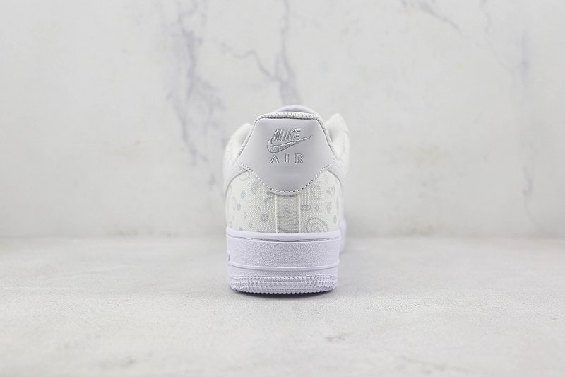 Nike Air Force 1 Low "Grey/White Paisley" фото № 9