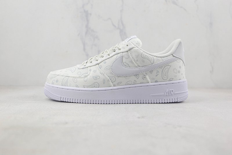 Nike Air Force 1 Low "Grey/White Paisley" фото № 2