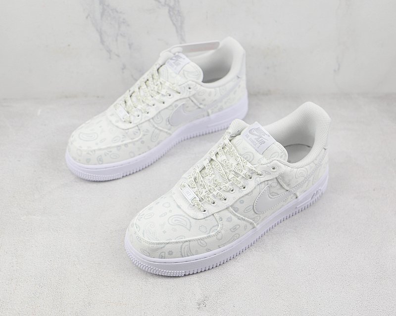 Nike Air Force 1 Low "Grey/White Paisley" фото № 5