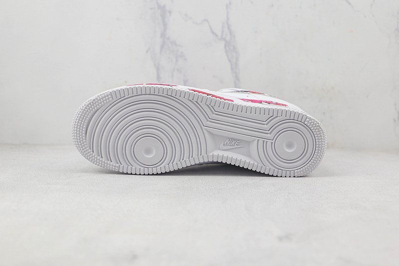 Nike Air Force 1 Low "Pink/Red/Black Graffiti" фото № 8