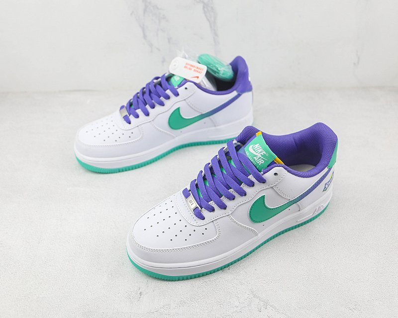 Sprite x Nike Air Force 1 Low "White/Dark Purple/Green" фото № 5