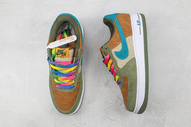 Nike Air Force 1 Low "Toasty Oil Green/Brown/Multi Color" фото № 6