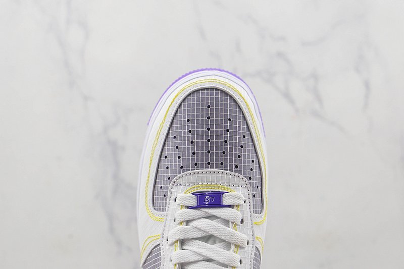 Union x Nike Air Force 1 Low "White/Court Purple/Yellow" фото № 3