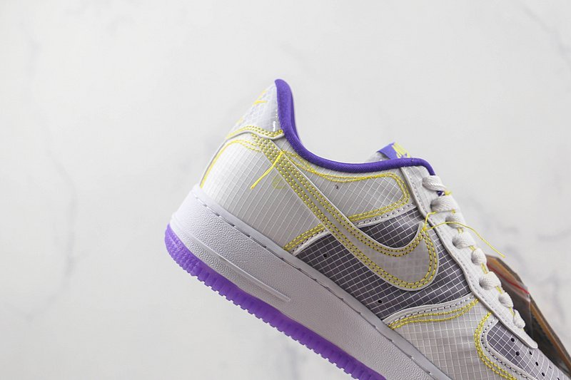 Union x Nike Air Force 1 Low "White/Court Purple/Yellow" фото № 4