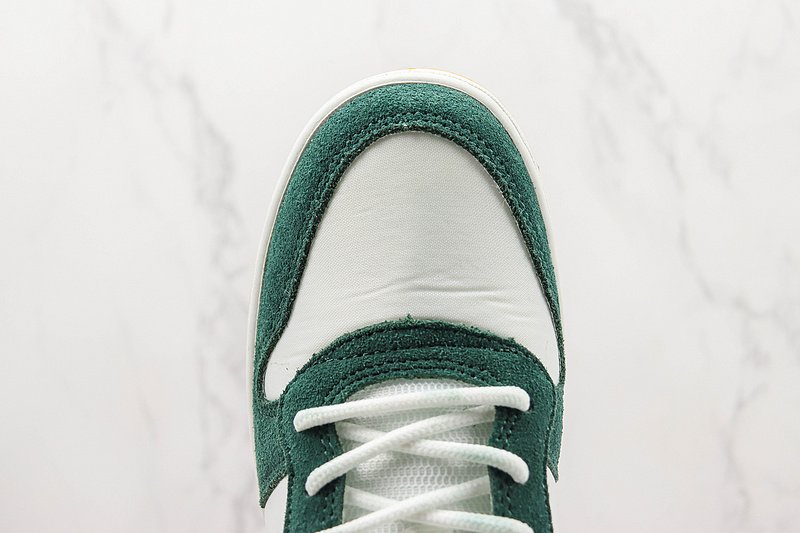 Nike Court Borough Low Premium "White/Green/Yellow" фото № 4