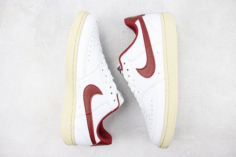 Nike Court Vision Low "White/Team Red" фото № 6