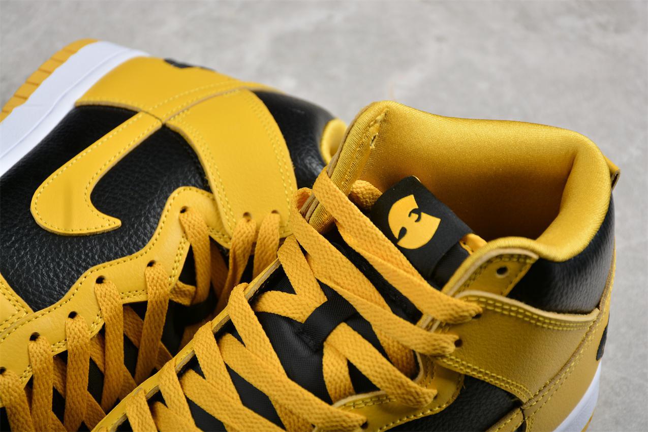 Wu-Tang Clan x Nike Dunk High Retro "Black/Yellow" фото № 8