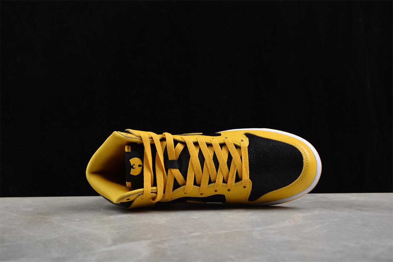 Wu-Tang Clan x Nike Dunk High Retro "Black/Yellow" фото № 3
