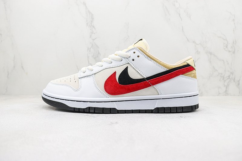 Nike Dunk Low 85 Double Swoosh "White/Light Yellow" фото № 2