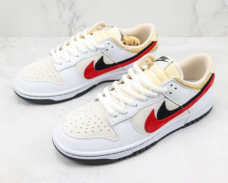 Nike Dunk Low 85 Double Swoosh "White/Light Yellow" фото № 5