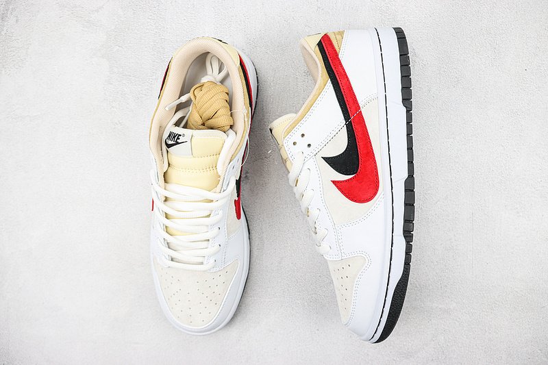 Nike Dunk Low 85 Double Swoosh "White/Light Yellow" фото № 6