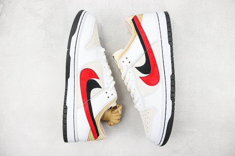 Nike Dunk Low 85 Double Swoosh "White/Light Yellow" фото № 7