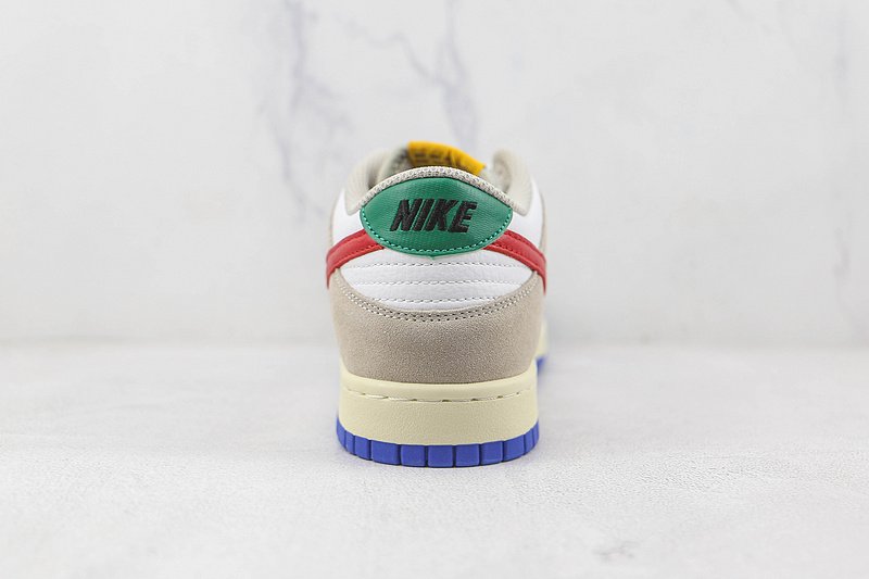 Nike SB Dunk Low "Beige/Red/Light Grey" фото № 8
