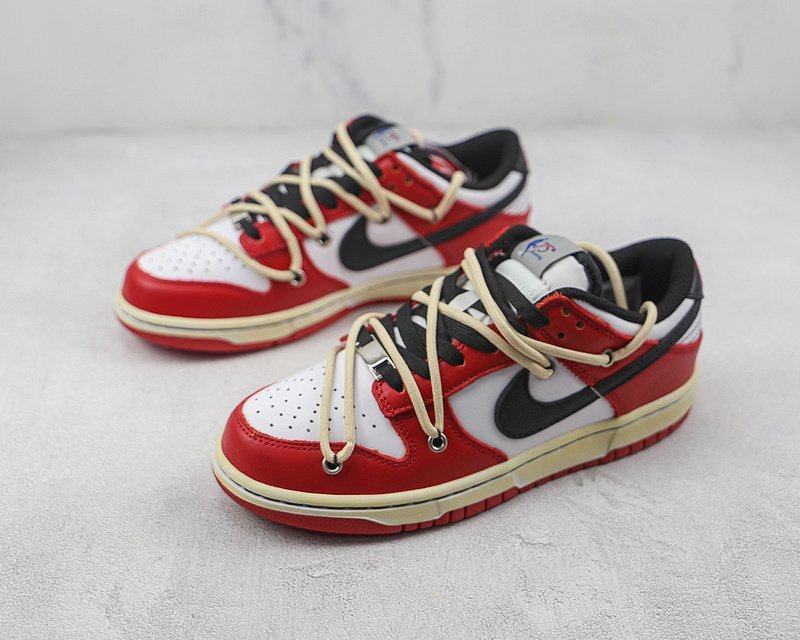 Nike Dunk Low Retro Chicago "Red/White/Black" фото № 5