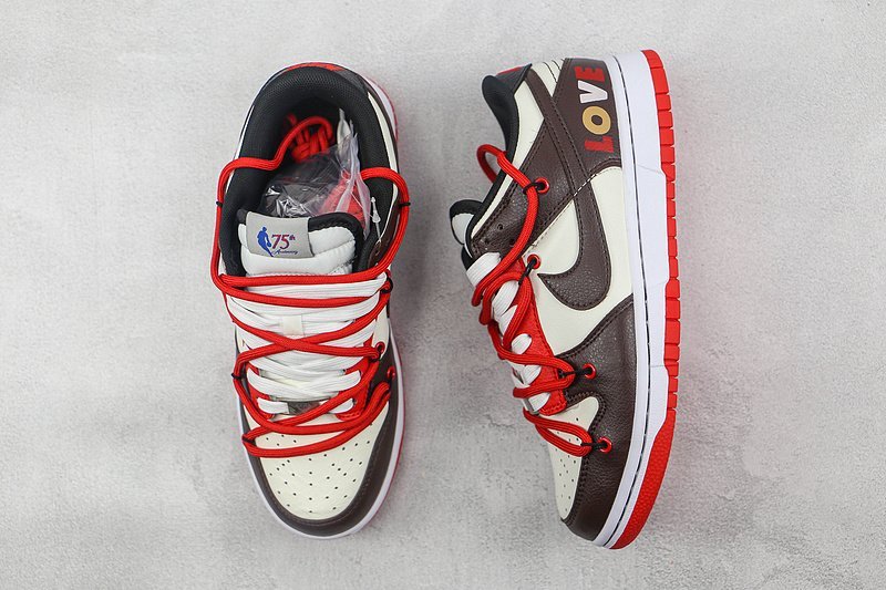 Nike SB Dunk Low Retro XD "Black/White/Red" фото № 6